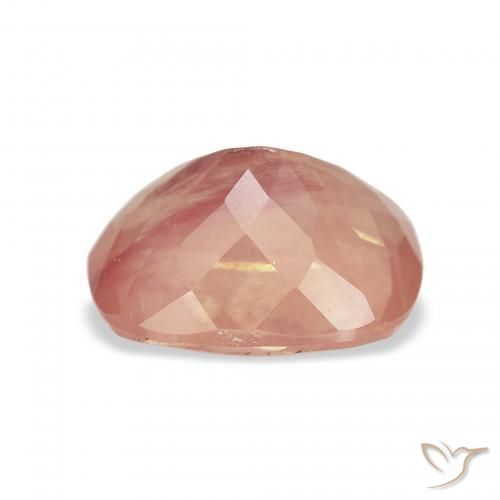 Andesine Labradorite Gemstone in 10.4 x 8.4 mm Size for Sale, Andesine Labradorite Stone in Medium Pink Color