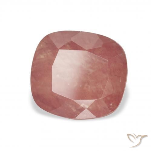 2.46 ct Pink Andesine Labradorite Stone, Natural Andesine Labradorite in Cushion-Cut Shape for Sale
