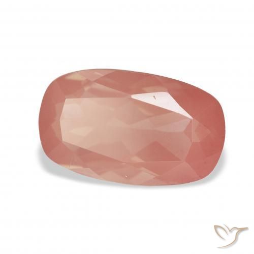 3.22 ct Pink Andesine Labradorite Stone, Natural Andesine Labradorite in Cushion-Cut Shape for Sale