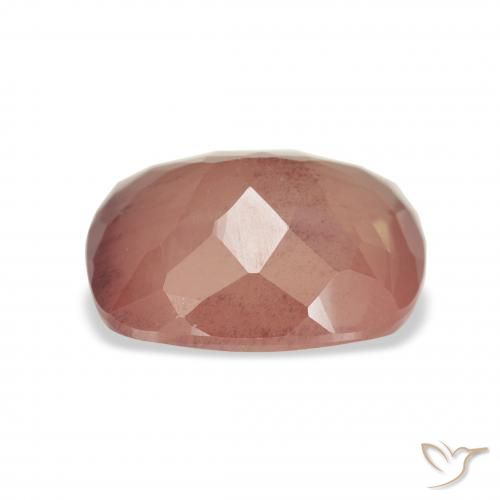 Andesine Labradorite Gemstone in 11 x 9 mm (calibrated) Size for Sale, Andesine Labradorite Stone in Medium Pink Color