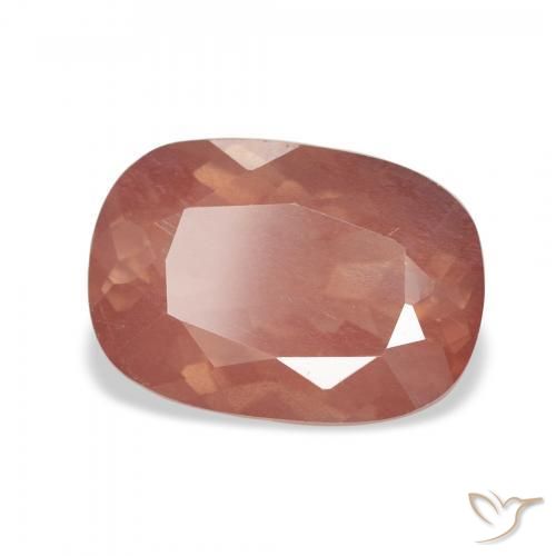 2.89 ct Pink Andesine Labradorite Stone, Natural Andesine Labradorite in Cushion-Cut Shape for Sale