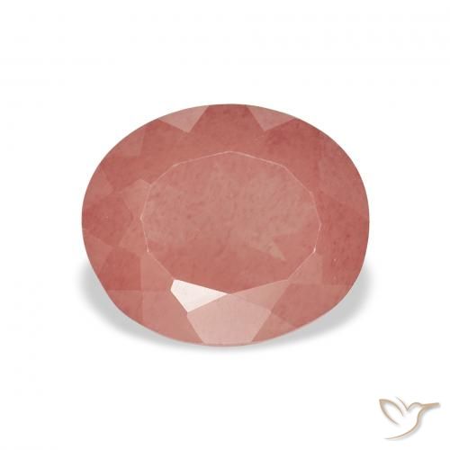 2.25ct Natural Pale Reddish Orange Andesine Labradorite, Oval, Translucent