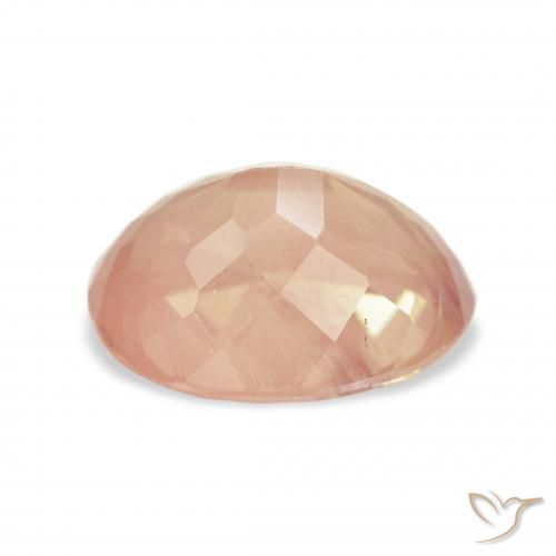 Andesine Labradorite Gemstone in 11.8 x 8.9 mm Size for Sale, Andesine Labradorite Stone in Medium Pink Color