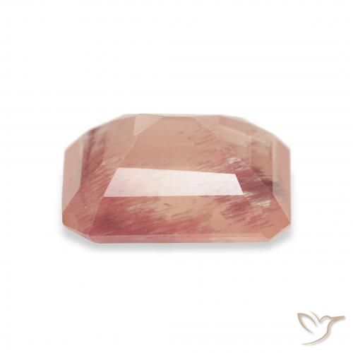 Andesine Labradorite Gemstone in 10.8 x 8.4 mm Size for Sale, Andesine Labradorite Stone in Grapefruit Pink Color