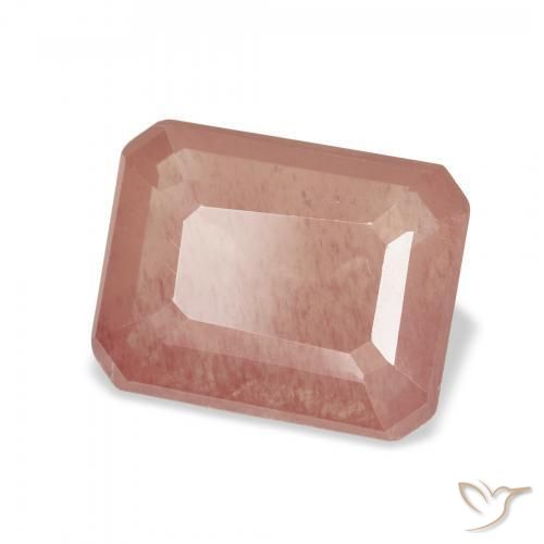 2.49 ct Red Andesine Labradorite Stone, Natural Andesine Labradorite in Octagon Step Cut Shape for Sale