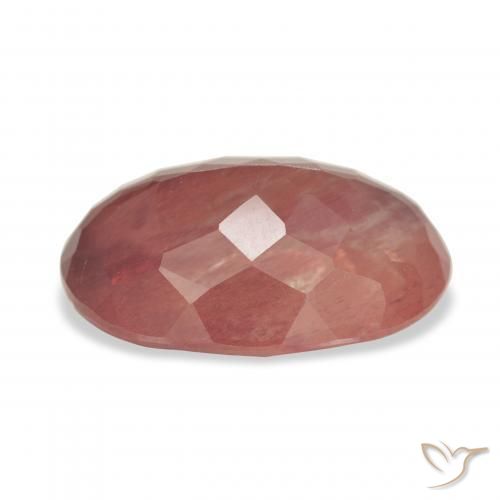 Andesine Labradorite Gemstone in 15 x 10 mm (calibrated) Size for Sale, Andesine Labradorite Stone in Blood Red Color