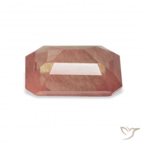 Andesine Labradorite Gemstone in 11 x 9 mm (calibrated) Size for Sale, Andesine Labradorite Stone in Pale Reddish Orange Color