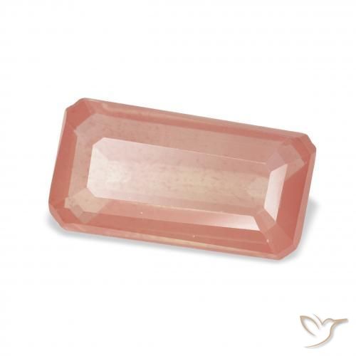 2.92 ct Pink Andesine Labradorite Stone, Natural Andesine Labradorite in Octagon Step Cut Shape for Sale