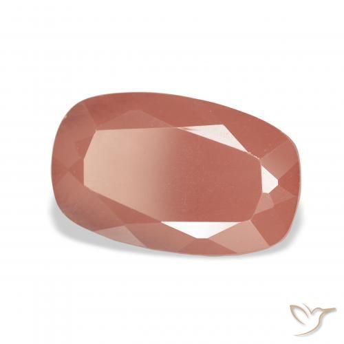 4.45 ct Pink Andesine Labradorite Stone, Natural Andesine Labradorite in Cushion-Cut Shape for Sale
