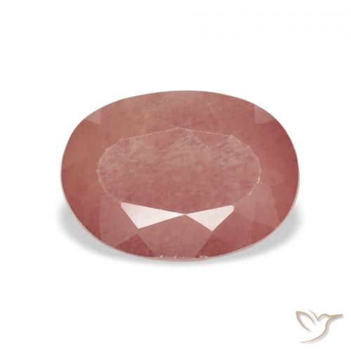 1.72ct Medium Pink Andesine Labradorite, Oval, Transparent
