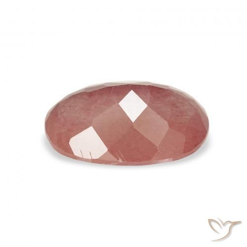 Andesine Labradorite Gemstone in 10 x 7 mm (calibrated) Size for Sale, Andesine Labradorite Stone in Medium Pink Color