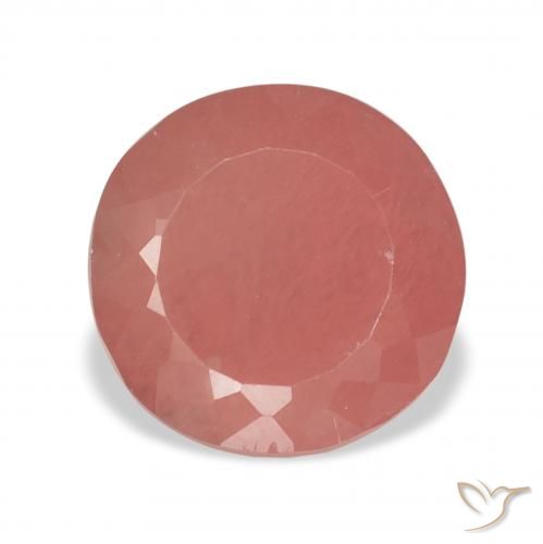 3.07ct Pale Reddish Orange Andesine Labradorite, Round, Translucent