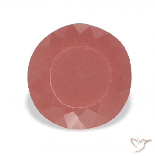 2.64ct Blush Red Andesine Labradorite, Round, Translucent