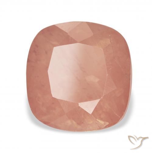 3.66 ct Orange Andesine Labradorite Stone, Natural Andesine Labradorite in Cushion-Cut Shape for Sale