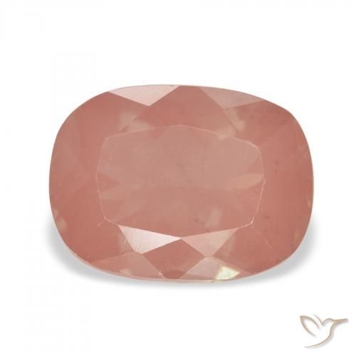 2.40ct Reddish Orange Andesine Labradorite, Cushion, Transparent