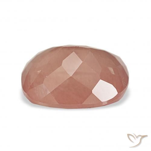 Andesine Labradorite Gemstone in 11 x 9 mm (calibrated) Size for Sale, Andesine Labradorite Stone in Medium Pink Color