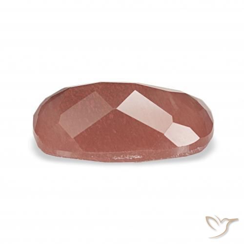 Andesine Labradorite Gemstone in 10.9 x 6.1 mm Size for Sale, Andesine Labradorite Stone in Medium Red Color