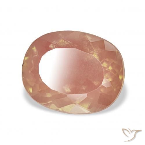 3.39 ct Orange Andesine Labradorite Stone, Natural Andesine Labradorite in Cushion-Cut Shape for Sale
