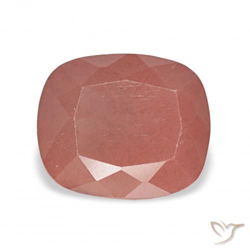 2.63ct Medium Red Andesine Labradorite, Cushion, Translucent