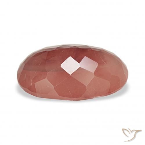 Andesine Labradorite Gemstone in 12 x 8 mm (calibrated) Size for Sale, Andesine Labradorite Stone in Pale Reddish Orange Color