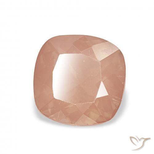 2.35 ct Orange Andesine Labradorite Stone, Natural Andesine Labradorite in Cushion-Cut Shape for Sale
