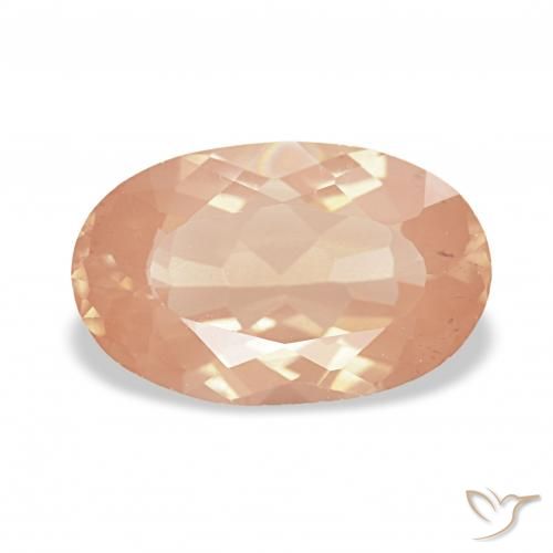2.20ct Light Orange Andesine Labradorite, Oval, Transparent