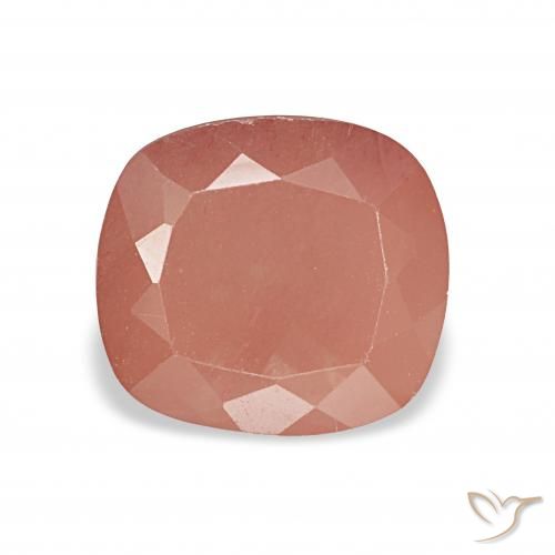 2.74ct Reddish Orange Andesine Labradorite, Cushion, Transparent