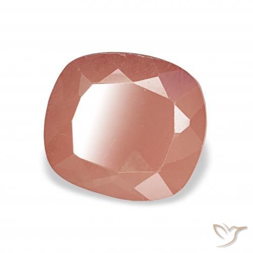 2.74 ct Orange Andesine Labradorite Stone, Natural Andesine Labradorite in Cushion-Cut Shape for Sale