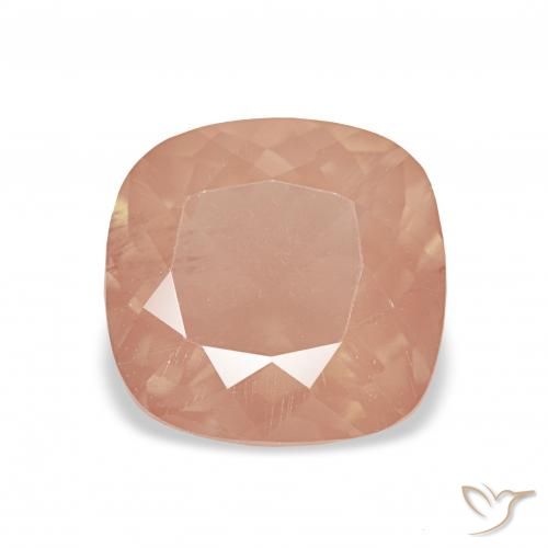 2.76ct Light Reddish Orange Andesine Labradorite, Cushion, Transparent