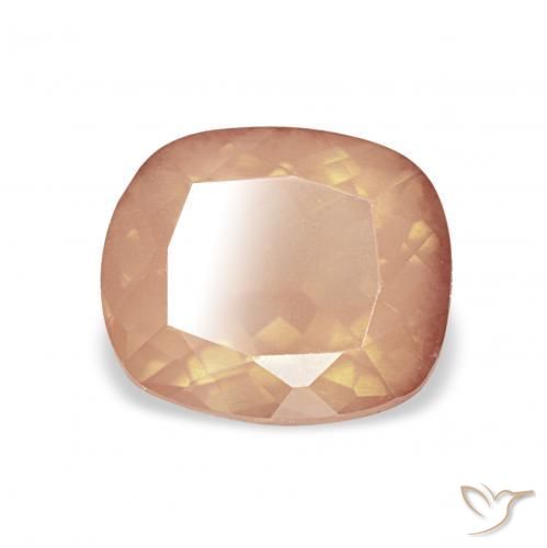 1.76 ct Orange Andesine Labradorite Stone, Natural Andesine Labradorite in Cushion-Cut Shape for Sale