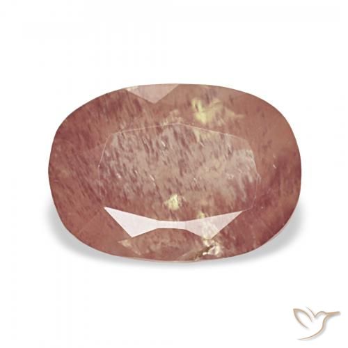 2.25ct Blood Red Andesine Labradorite, Cushion, Transparent