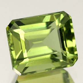 1.86 ct Green Apatite Stone, Natural Apatite in Octagon Facet Shape for Sale