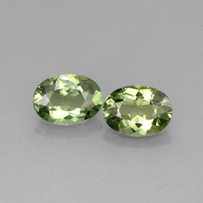 1.93 ct Green Apatite Gemstone, Apatite Gem in Oval Facet Shape for Sale.