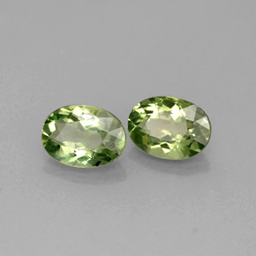 1.93 ct Green Apatite Stone, Natural Apatite in Oval Facet Shape for Sale