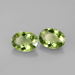 1.87 ct Green Apatite Stone, Natural Apatite in Oval Facet Shape for Sale