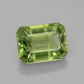 1.90 ct Green Apatite Stone, Natural Apatite in Octagon Facet Shape for Sale