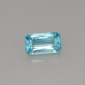 0.81 ct Blue Apatite Gemstone, Apatite Gem in Octagon / Scissor Cut Shape for Sale.