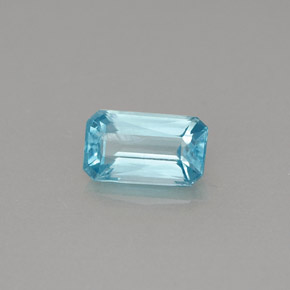 0.81 ct Blue Apatite Stone, Natural Apatite in Octagon / Scissor Cut Shape for Sale