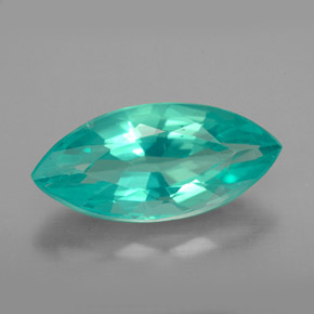 3.53 ct Green Apatite Gemstone, Apatite Gem in Marquise Facet Shape for Sale.