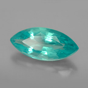 3.53 ct Green Apatite Stone, Natural Apatite in Marquise Facet Shape for Sale