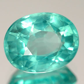 2.57 ct Green Apatite Stone, Natural Apatite in Oval Facet Shape for Sale
