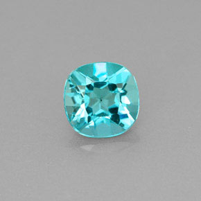 0.99 ct Green Apatite Gemstone, Apatite Gem in Cushion-Cut Shape for Sale.