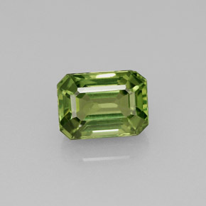 1.81 ct Green Apatite Gemstone, Apatite Gem in Octagon Facet Shape for Sale.