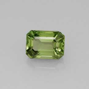 1.81 ct Green Apatite Stone, Natural Apatite in Octagon Facet Shape for Sale