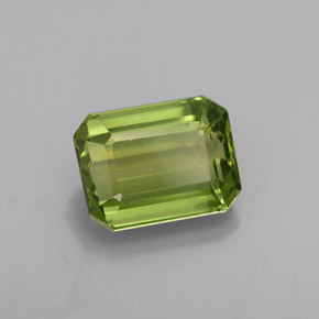 1.88 ct Green Apatite Stone, Natural Apatite in Octagon Facet Shape for Sale