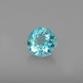 0.70 ct Blue Apatite Stone, Natural Apatite in Round Facet Shape for Sale