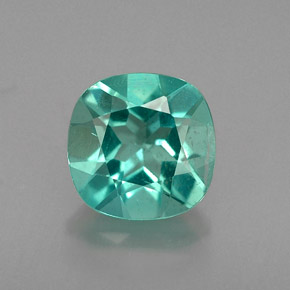 0.93 ct Green Apatite Gemstone, Apatite Gem in Cushion-Cut Shape for Sale.