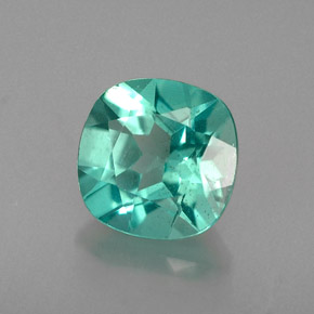 0.93 ct Green Apatite Stone, Natural Apatite in Cushion-Cut Shape for Sale