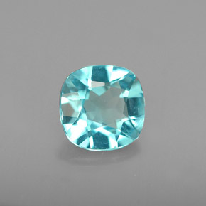 0.88 ct Blue Apatite Stone, Natural Apatite in Cushion-Cut Shape for Sale