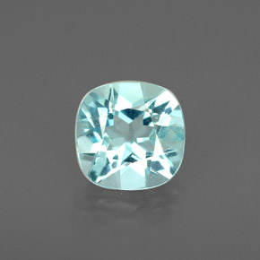 1.00 ct Blue Apatite Gemstone, Apatite Gem in Cushion-Cut Shape for Sale.